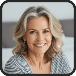 Linda K providing a customer review for GlycoFortin